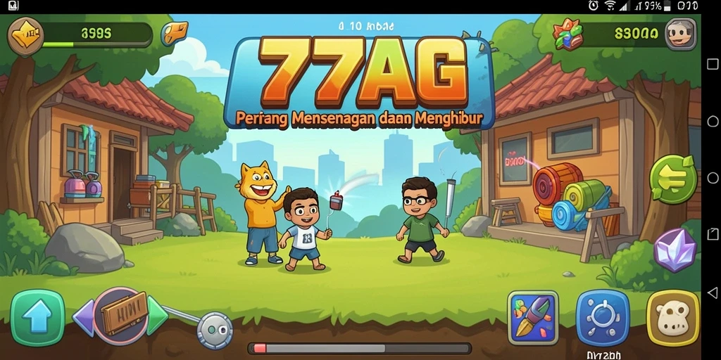 Screenshot gameplay 77AG menampilkan aksi Idle yang seru.