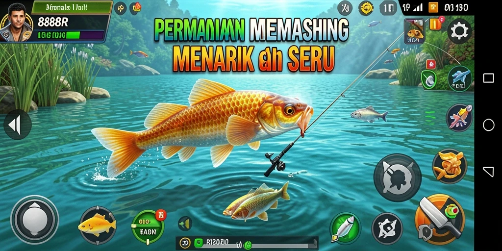 Tangkapan ikan besar di dalam gameplay <strong>888R</strong> yang menakjubkan.