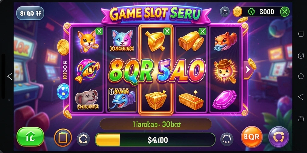 Tampilan gameplay <strong>8QR</strong> memperlihatkan keseruan dan keindahan grafis slot.