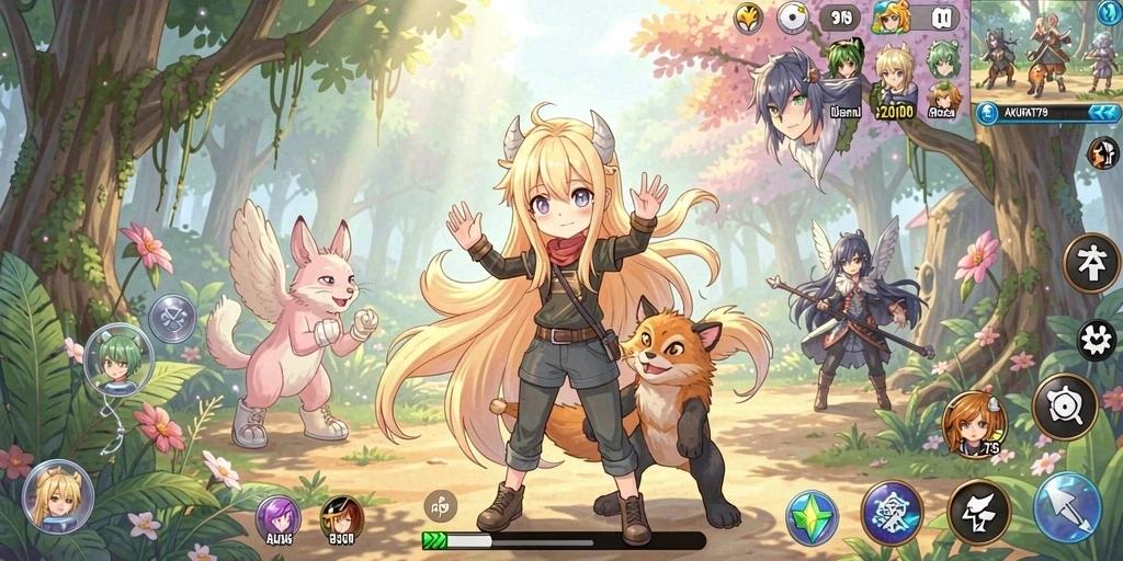 Tampilan gameplay intens di AKURAT79 dengan karakter Anime yang menarik.