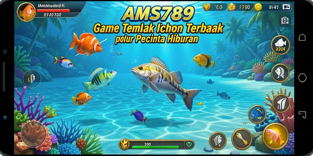 Tampak gameplay seru dalam AMS789 dengan tembak ikan.