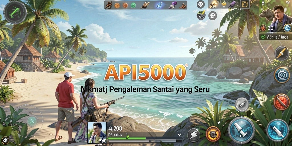 Tangkapan layar gameplay API5000 yang menampilkan keseruan permainan casual.