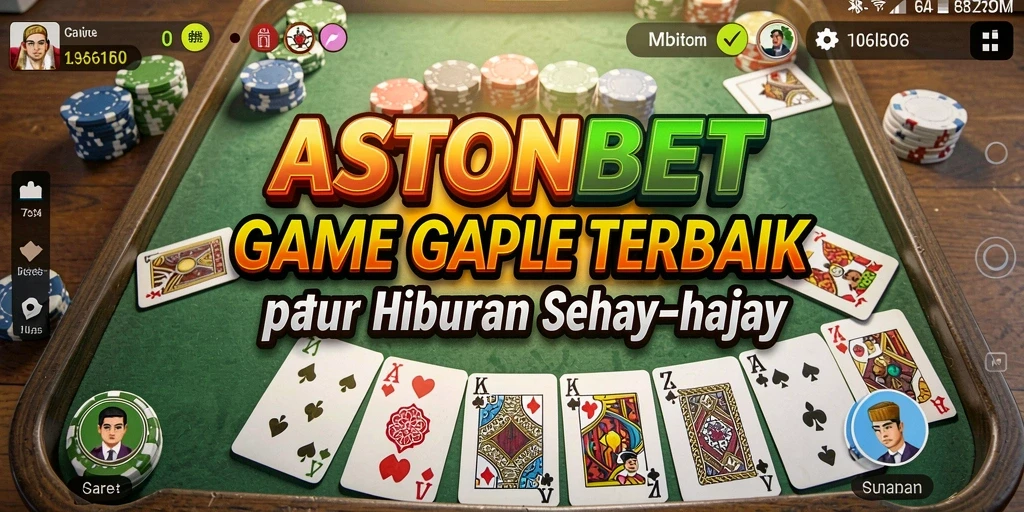 Tampilan gameplay seru dari ASTONBET yang menampilkan permainan Gaple.