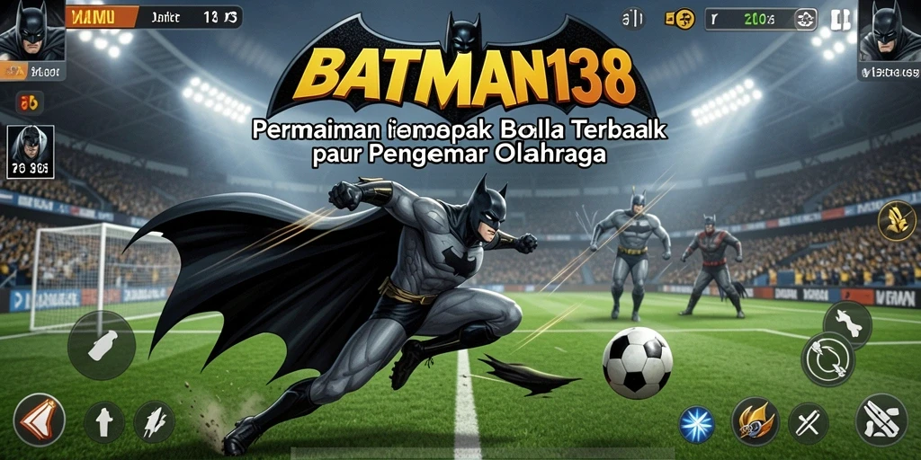 Tampilan menarik dari gameplay sepak bola di BATMAN138.
