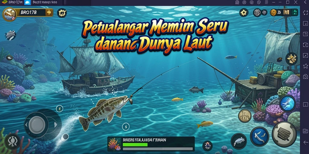 Gameplay Fishing yang seru dan menantang dalam BRO178.