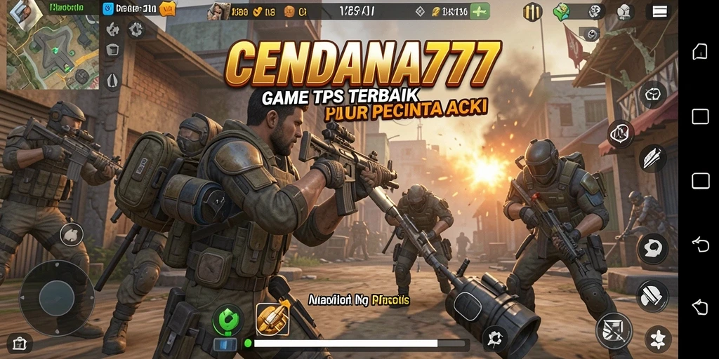 Gameplay menegangkan dalam CENDANA777 saat beraksi di medan perang.