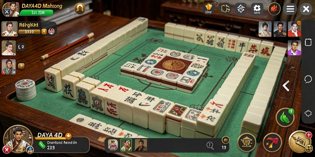 Tangkapan layar gameplay <strong>DAYA4D</strong> yang menunjukkan keseruan mencocokkan ubin Mahjong.