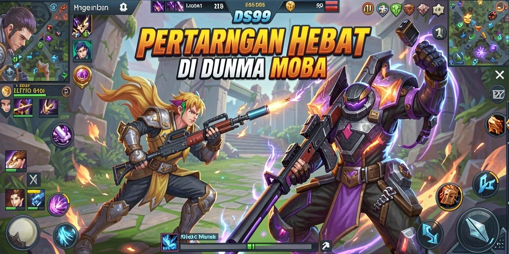 Gambaran tampilan gameplay seru dalam DS99 dengan grafis yang memukau.