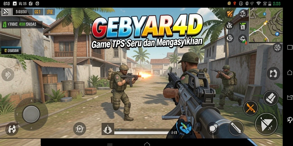 Tampilan gameplay GEBYAR4D yang menegangkan dan mengasyikkan.