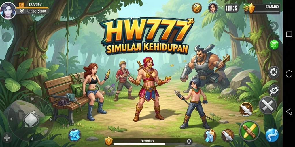 Tampilan gameplay HW777 yang menarik dan interaktif.