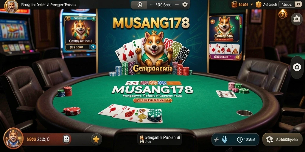 Tampilan gameplay seru di MUSANG178 saat bermain Poker.