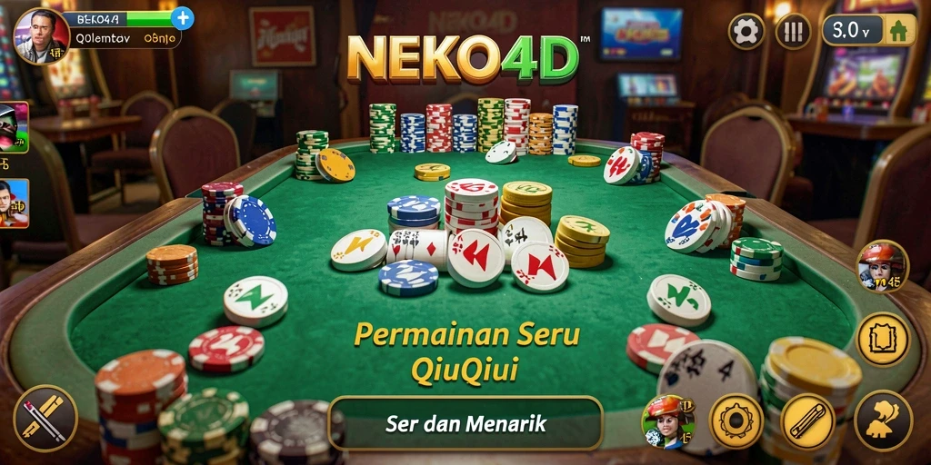 Tampilan gameplay QiuQiu yang menarik dan interaktif.