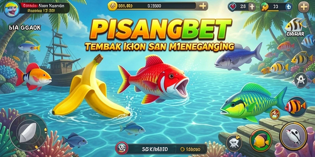 Screenshot dari permainan PISANGBET yang menampilkan gameplay Tembak Ikan yang seru.