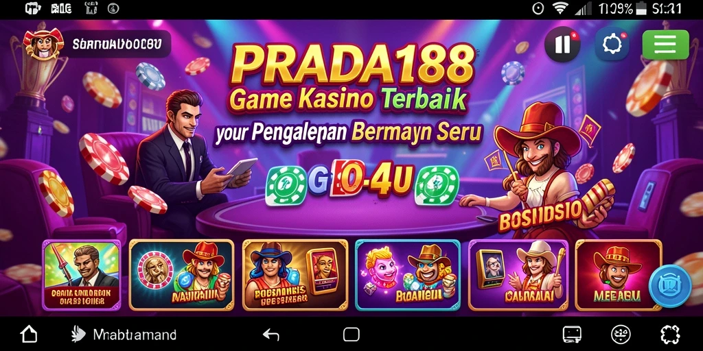 Tampilan gameplay menarik dalam aplikasi Kasino PRADA188.