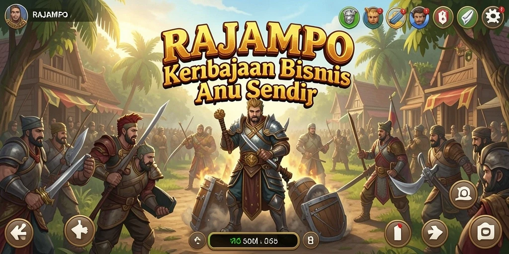 Screenshot utama RAJAMPO menampilkan gameplay Tycoon yang menarik dan penuh strategi.