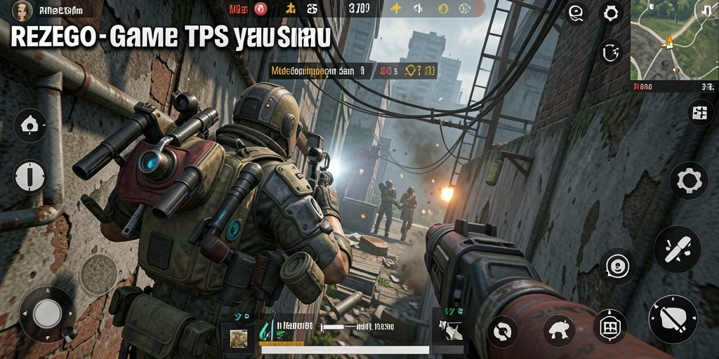 Screenshot menampilkan aksi gameplay TPS yang mendebarkan.
