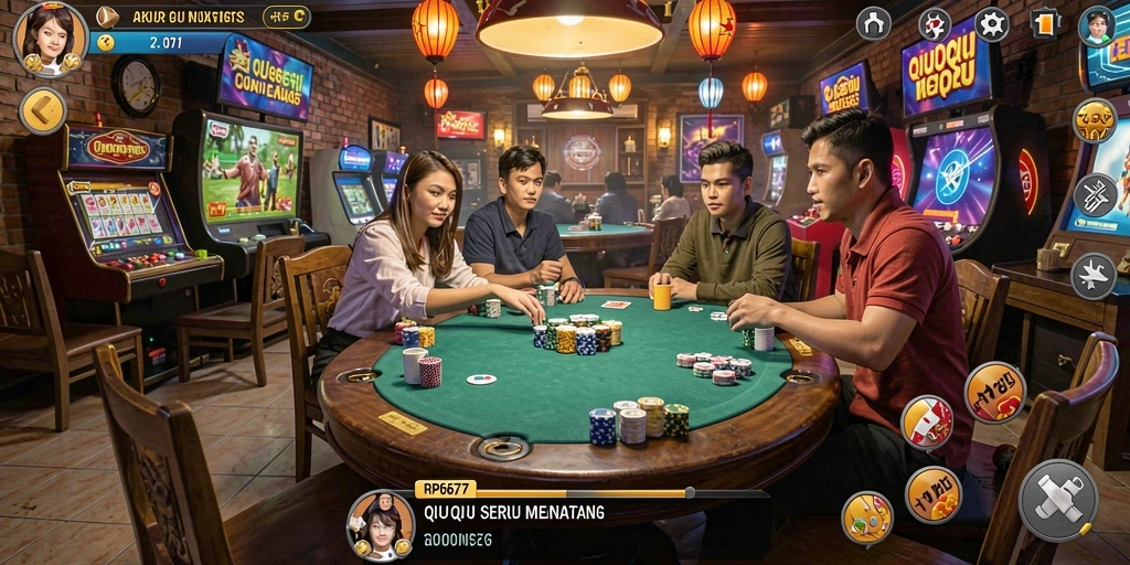 Tampilan gameplay QiuQiu yang menarik di RP6677.