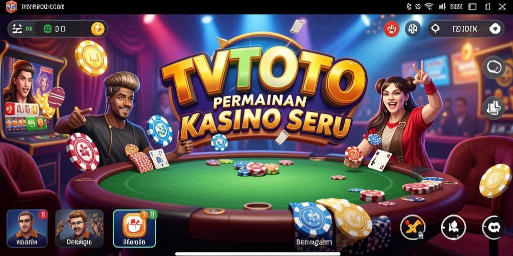 Screenshot gameplay yang menampilkan keseruan bermain Kasino di TVTOTO.
