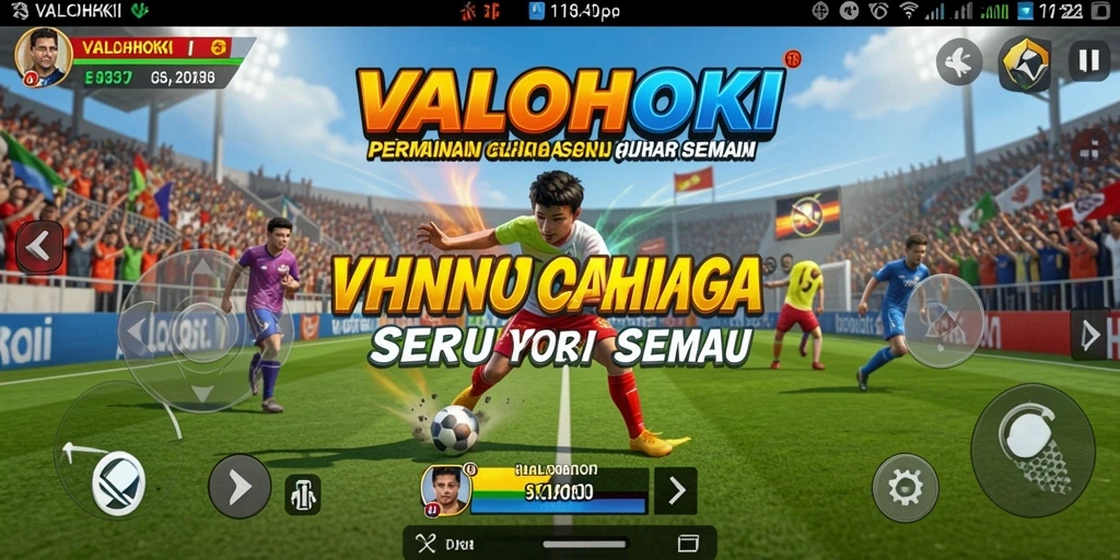 Tampilan menarik dari gameplay olahraga di VALOHOKI.