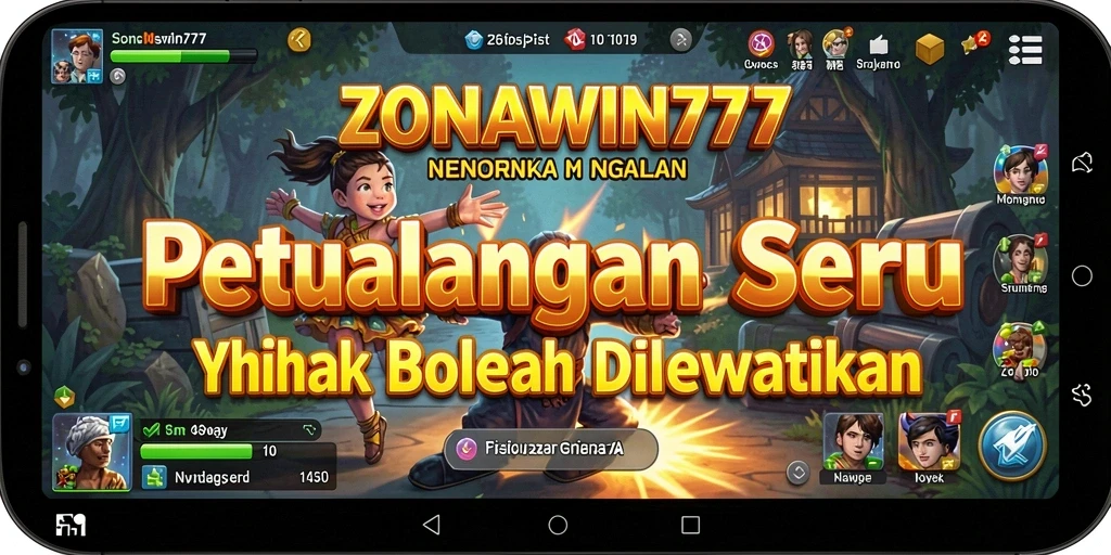 Tampilan gameplay seru dari ZONAWIN777 dengan momen petualangan menegangkan.