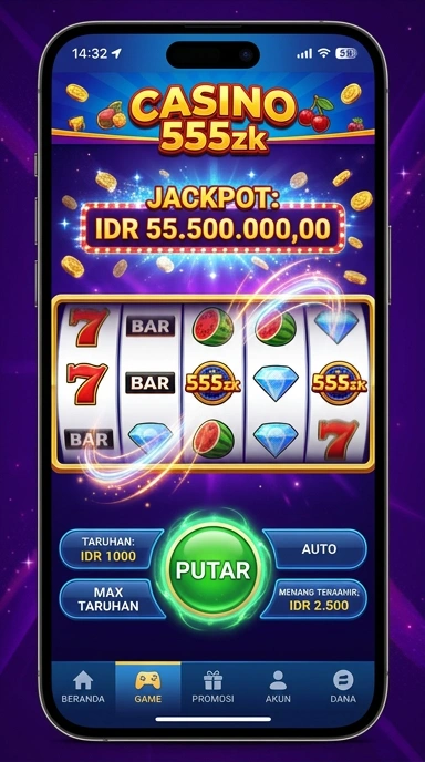 Tampilan kategori aplikasi di 555zk yang bervariasi.